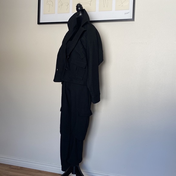 Black fashion sweat suit 3 piece - Picture 7 of 12